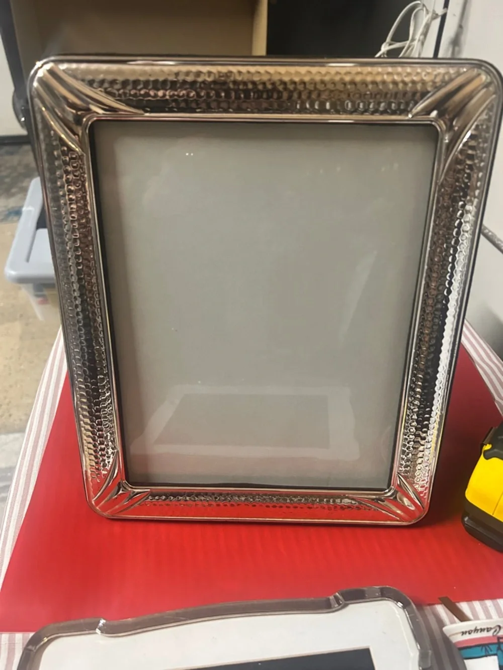 Silver Textured Picture Frame - Classic Home Accent - Picture 6 of 6